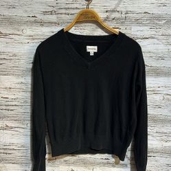 us Frank &amp;  oak black v neck sweater size XS
