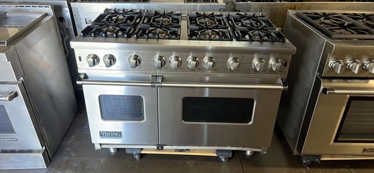 VIKING 48”WIDE GAS RANGE STOVE STAINLESS STEEL