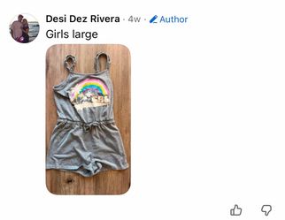 Girls Large Gray Rainbow Romper