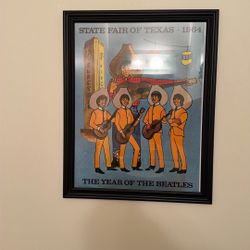 Vintage Texas Beatles Poster 