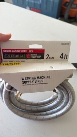 Washing machine supply lines