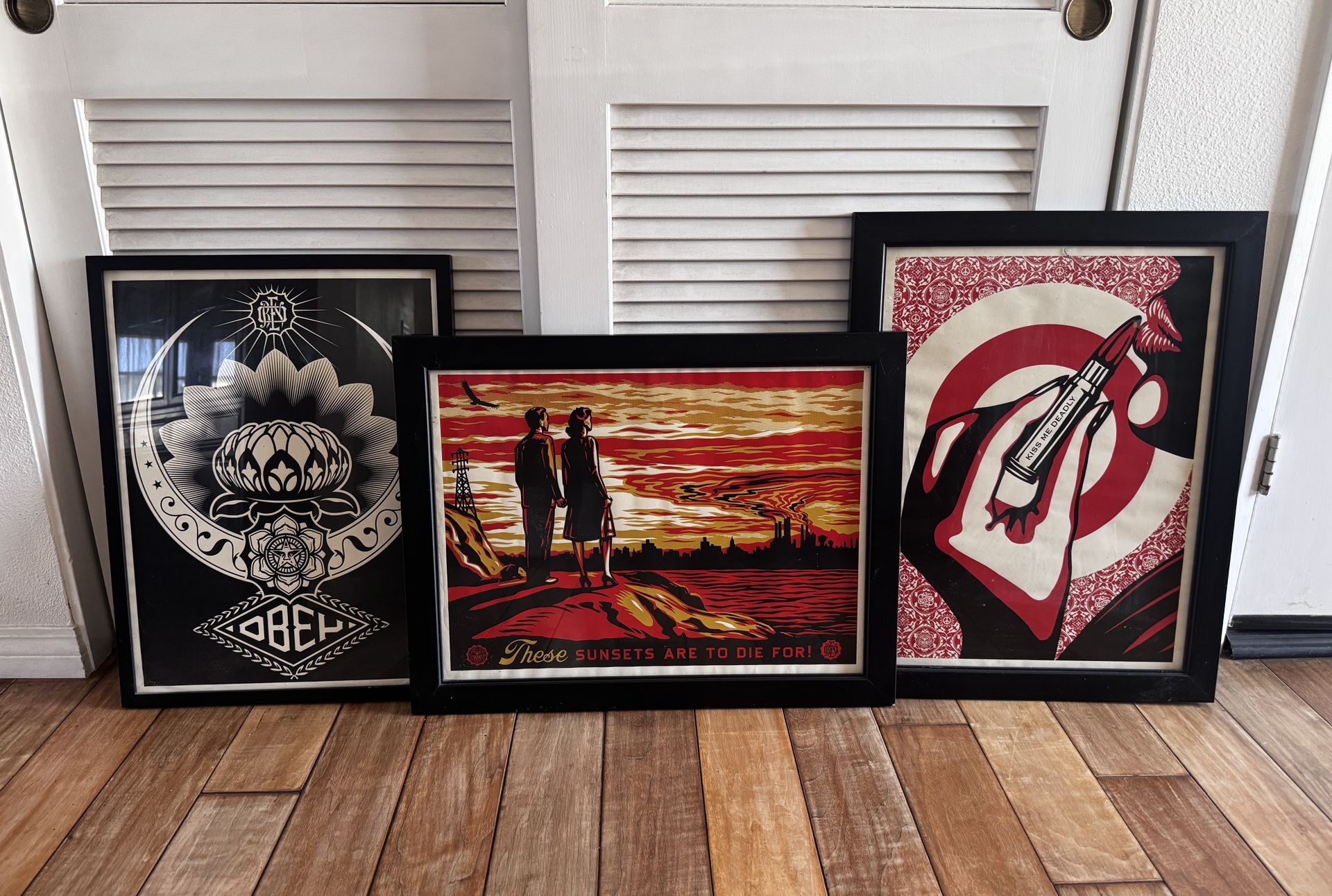 Shepard Fairey Prints OBEY Framed