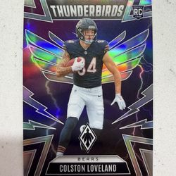 Colston Loveland Rookie 2025 Phoenix Thunderbirds Insert #9 Chicago Bears