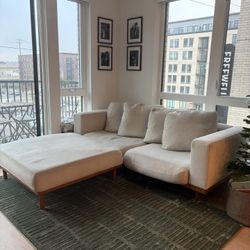 West Elm Newport Couch With Ottoman 