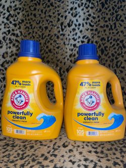 2🔥105 Fl oz Arm & hammer laundry detergent both for $15 firm on price