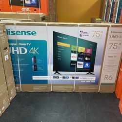 75”HISENSE ROKU SMART TV 