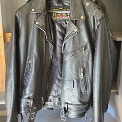 Xl Manzoor Vintage Motorcycle Jacket. 