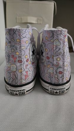 Kids Size 3 Or Women's 5 Like New Under the Sea High Top Converse 