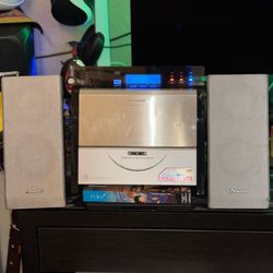 Y2K Panasonic Vertical CD Player SA-EN7 Desktop