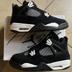 Jordan 4 Retro White Thunder GS Size 6.5Y Men’s Size 12  New DS