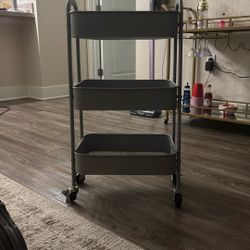 MUST GO BY WEDNESDAY - Grey Mobile Storage Cart