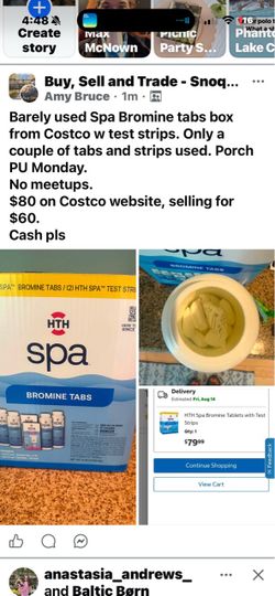 Barely used hot tub / spa Bromine tabs - Costco box