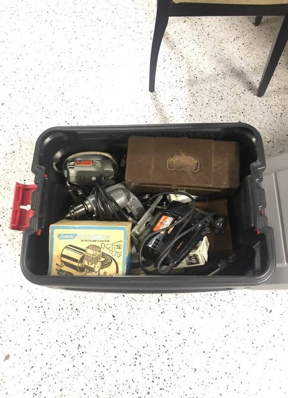 Box full of old tools