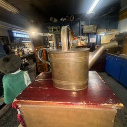 Antique Victorian Water, Pitcher Copper