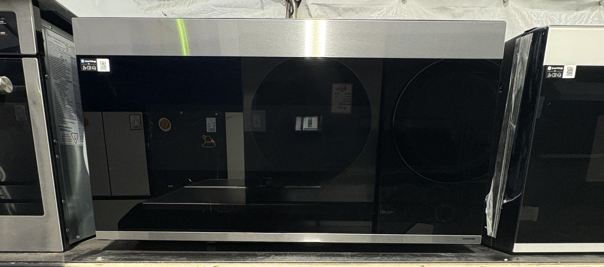Samsung Bespoke Over-the-Range Microwave in Stainless Steel