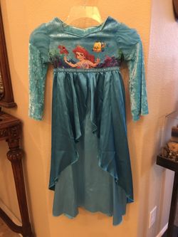DISNEY Ariel Blue PJ Girls Size 5/6 Yrs