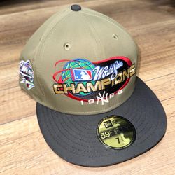 New York Yankees World Series Champions New Era Ripstop Nylon Fitted Hat 7 3/4