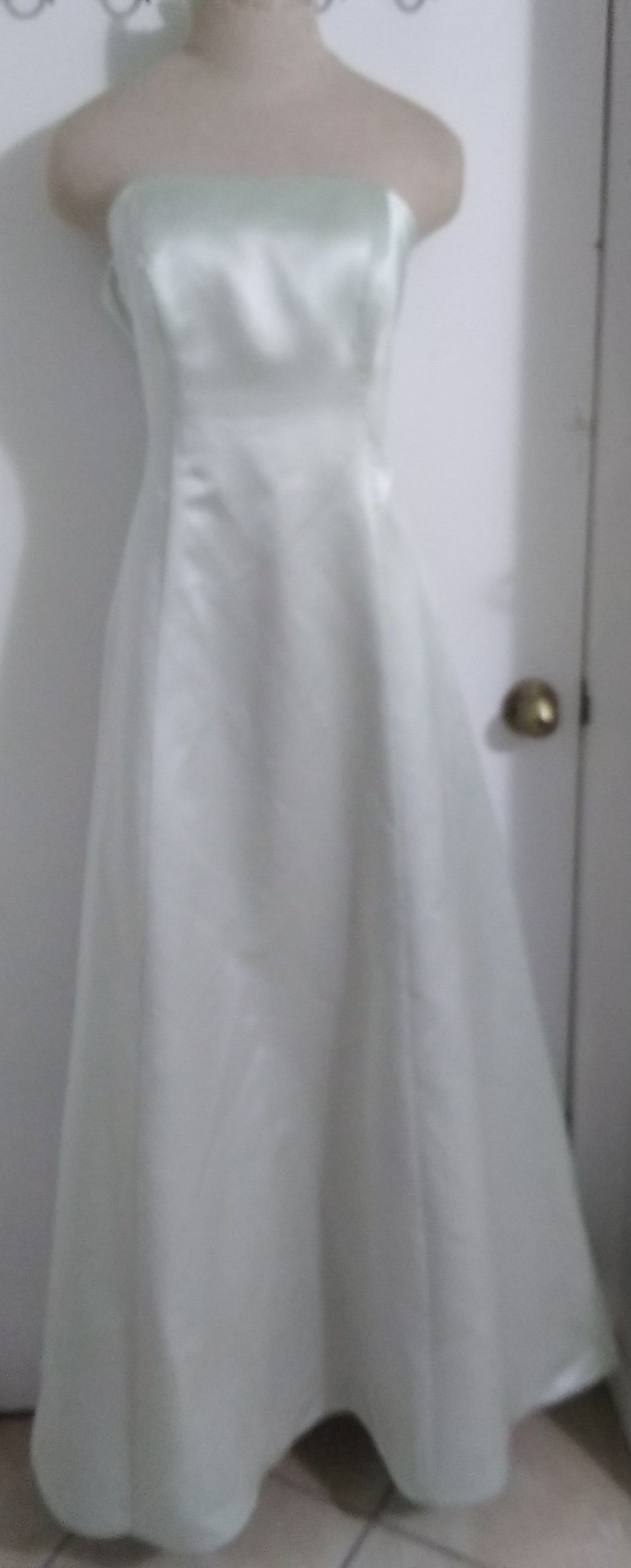 Michaelangelo Light Green Prom Dress/ Formal Gown (Size 8)