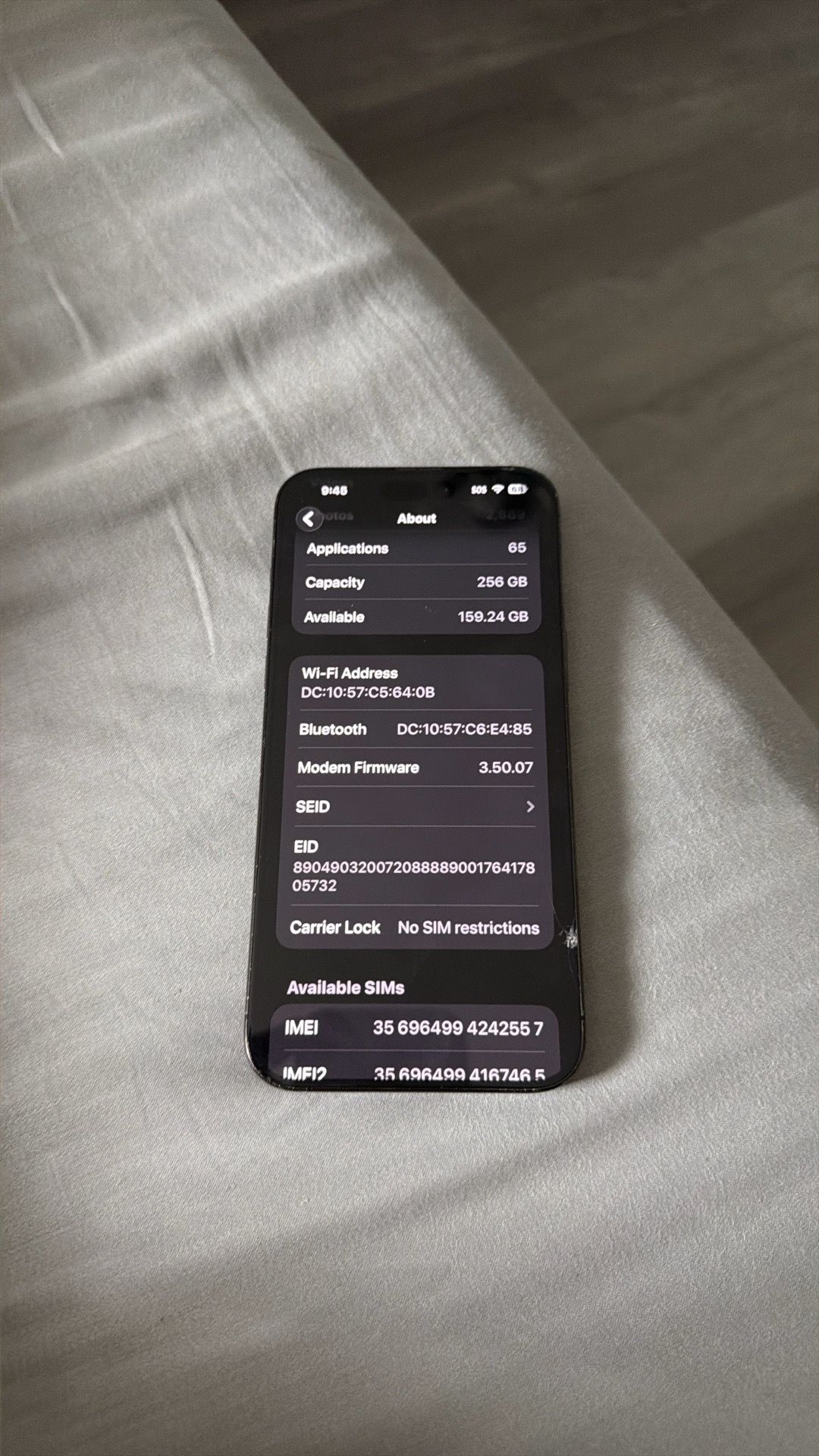 Iphone 15 Pro max 256 GB