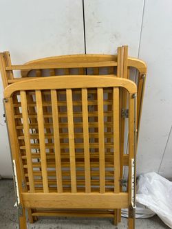Vintage baby crib maple wood