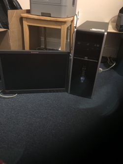 Pc computer dual 2 with Lenovo monitor