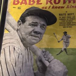 Lot Of 6 Baseball Books And Magazines Vintage Babe Ruth MLB