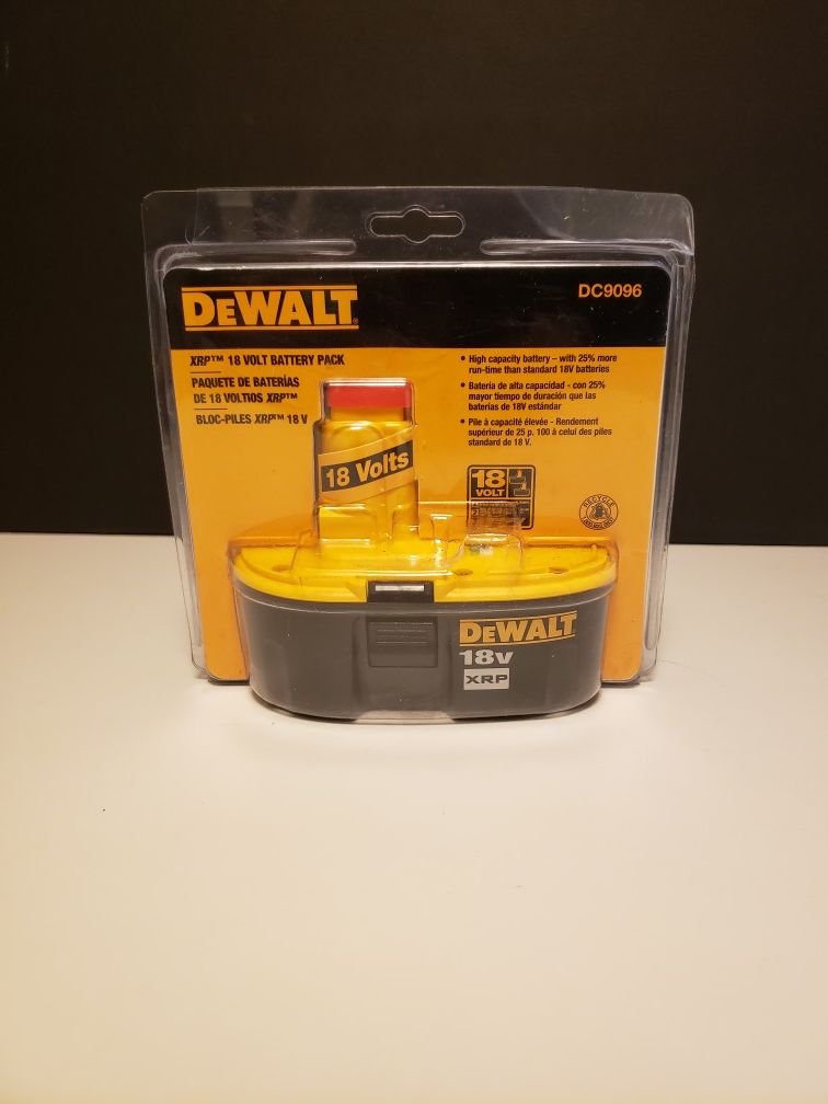 DeWalt XRP 18volt Battery