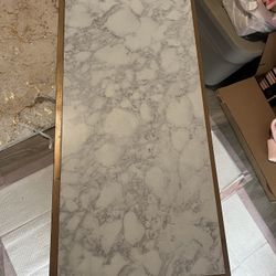 Gold Glass Coffee Table 