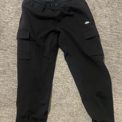 Black Nike cuffed Cargo nike pants Size XL mens