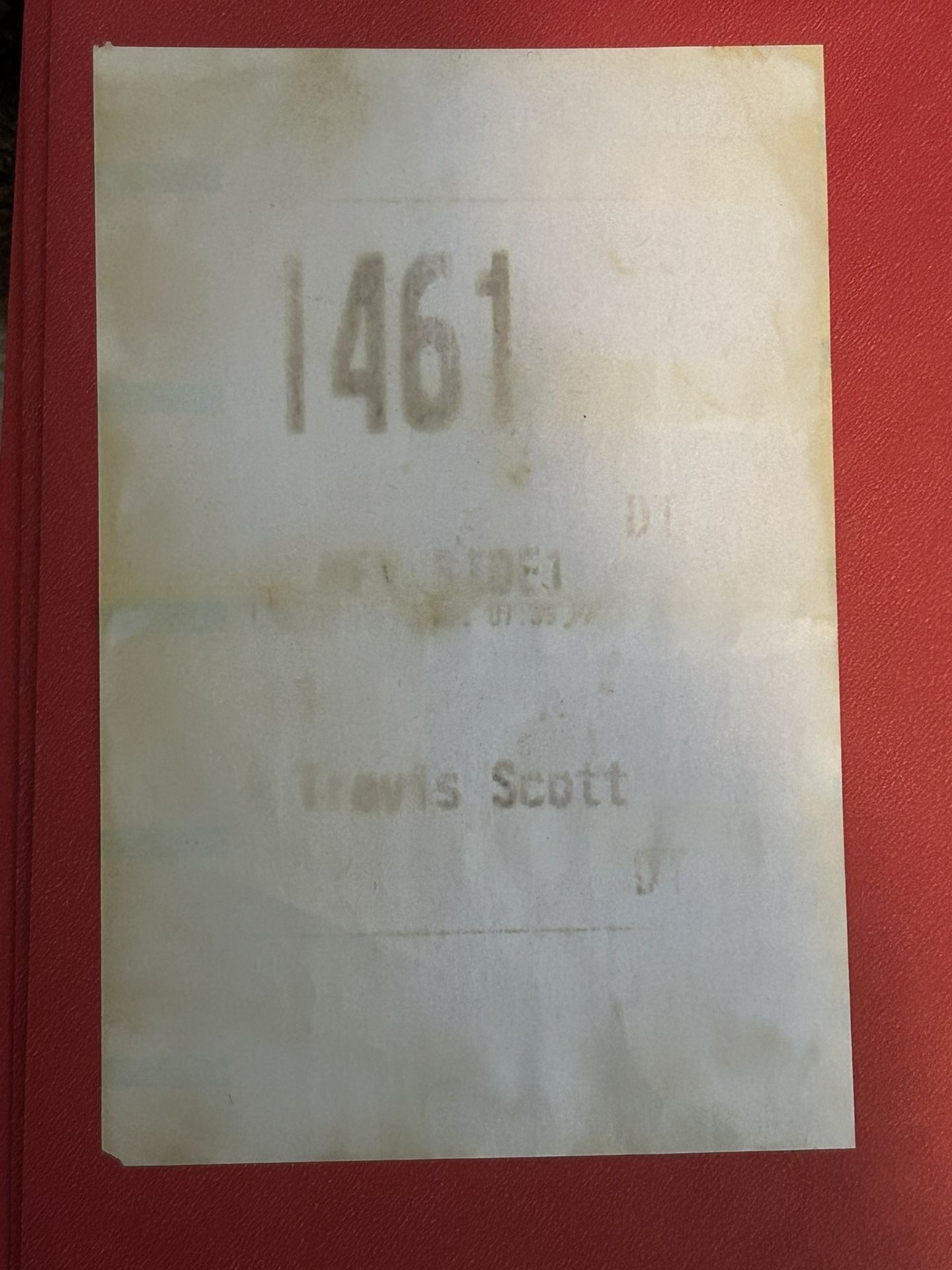 Travis Scott Mcdonald’s receipt