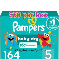 Pampers baby dry size 5 (164 counts)