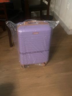 Malodie Purple Hardshell Carry-On Suitcase