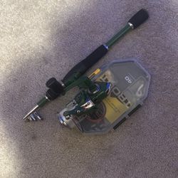 Fishing Pole Witch Bait Box