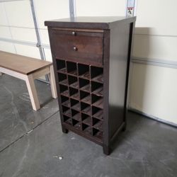 Wine Cabinet With Drawer And Shelf