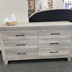 Grey 6 Drawer Dresser ✅ Financing Available - Bad or No Credit Accepted ✅ 