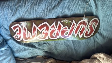 SUPREME SKATE BOARD( USED AS DISPLAY ) In Room