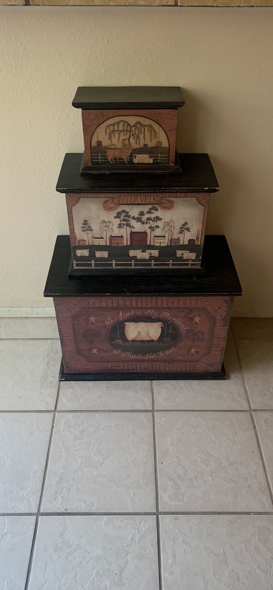 Decorative, Stackable, Boxes