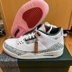 Nike Air Jordan 3 Retro Wings HM6993-100 White Fire Red Green Size 13 Brand New