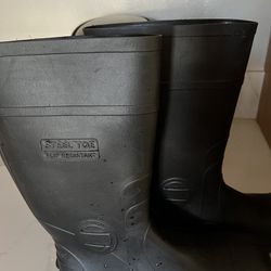 Steel Tow Rubber Slip Resistant Rubber Boots