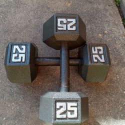 25 Pounds Dumbbells