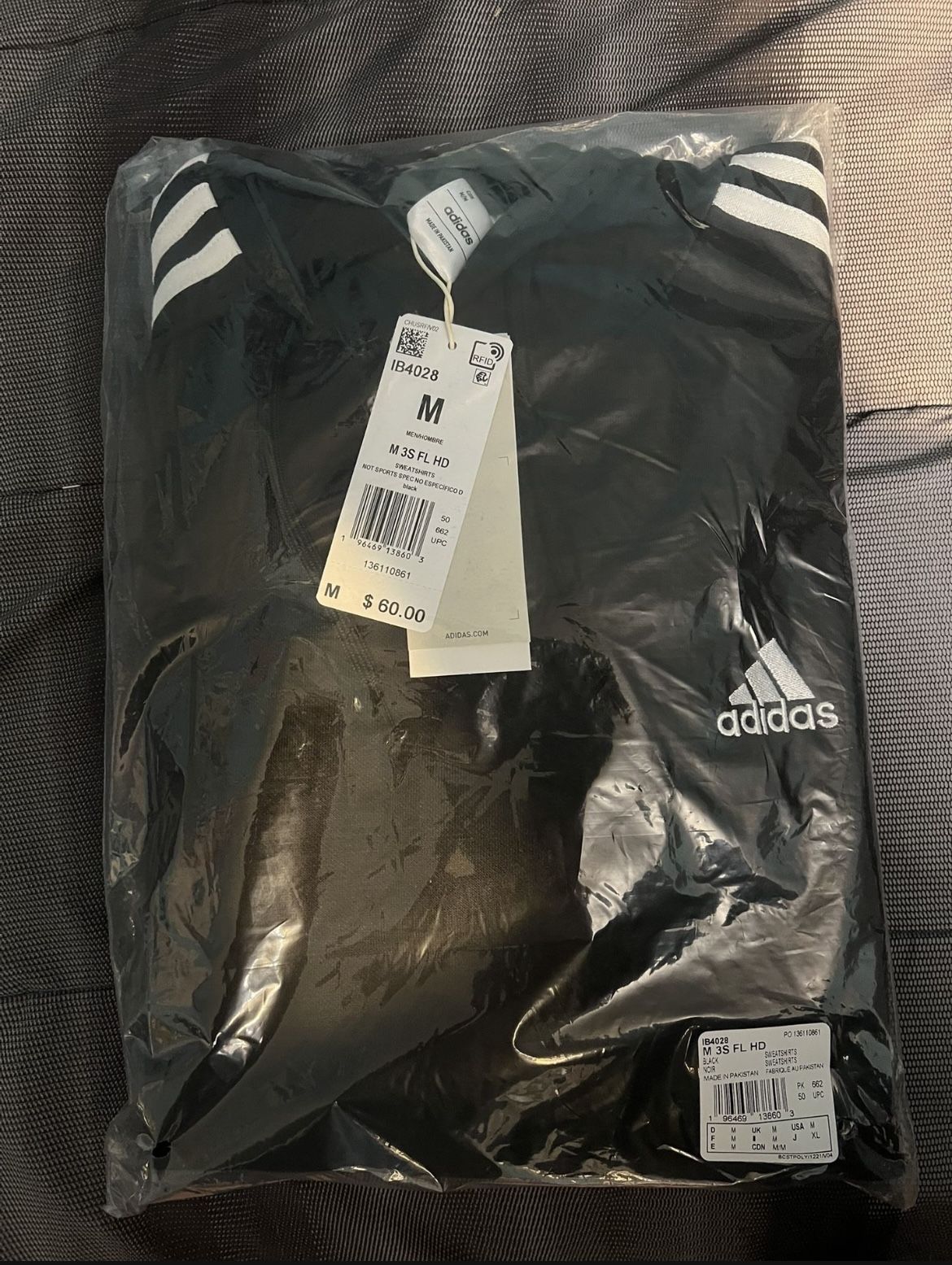 Adidas Men Essentials Fleece 3-Stripes Hoodie (2 Available)
