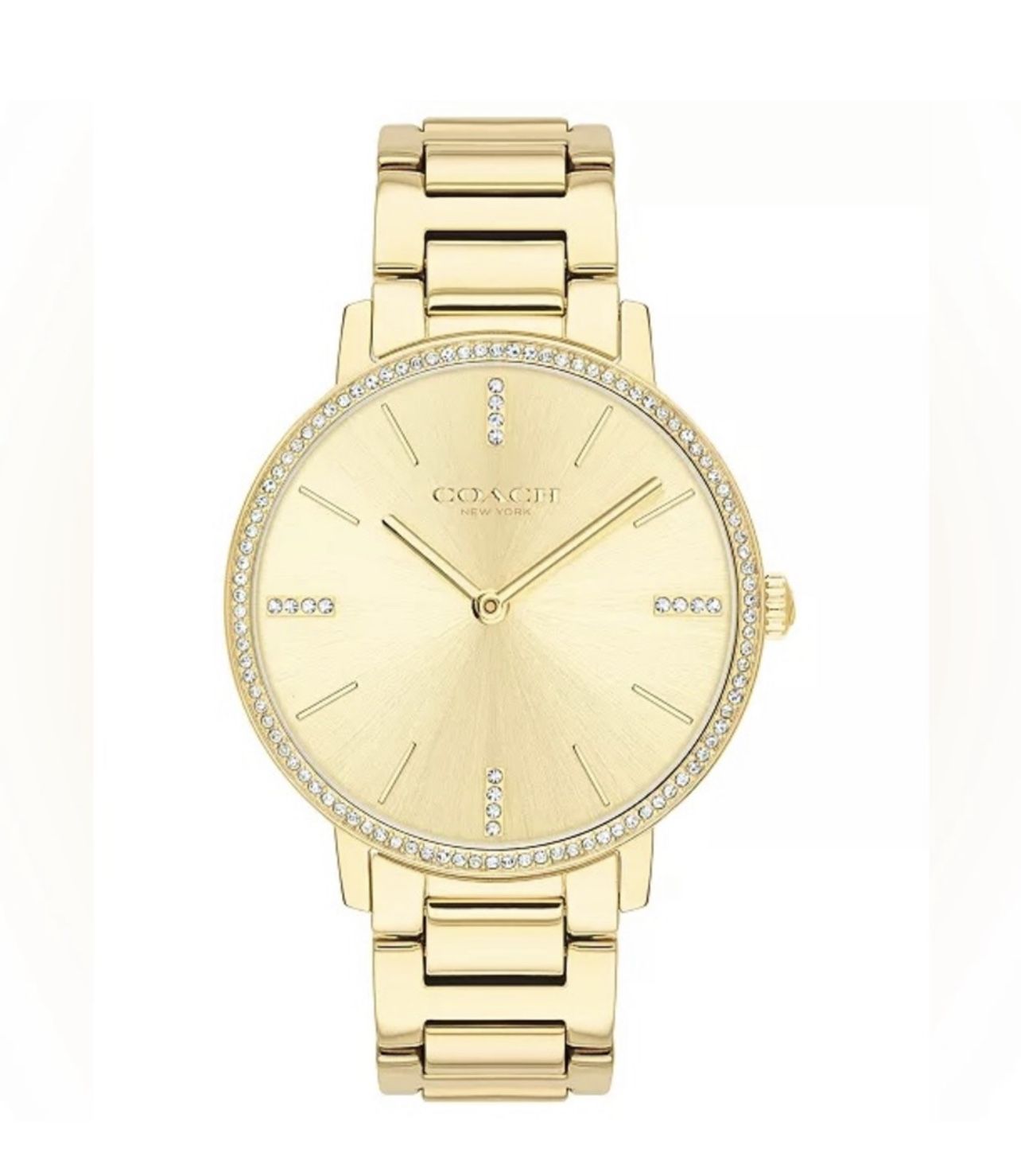 Coach Women's Audrey Gold-Tone Stainless Steel Bracelet Watch 35mm