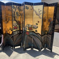 Oriental 8 Panel Screen/room Separator