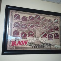 Raw Rolling Papers Original Poster 24x36 NO FRAME POSTER ONLY!