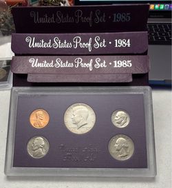 1985, 1985, 1984 US Proof Sets