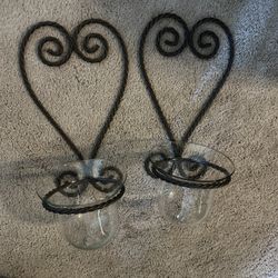 Home Interiors Heart Metal Sconces Decor