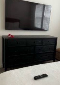 Wood Dresser and 2 USB Night Stands