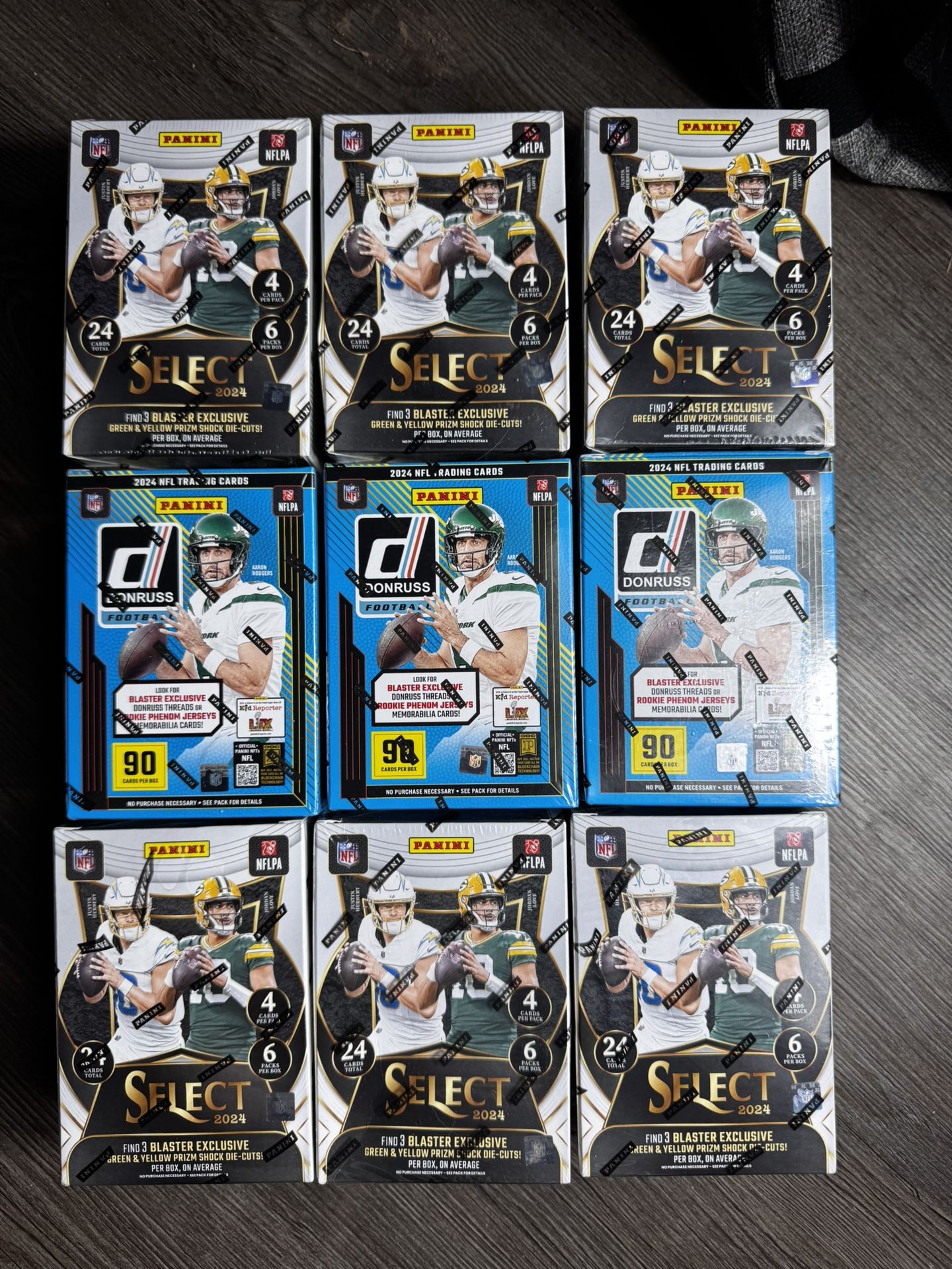 Select + Donruss NFL Trading Cards Blaster Boxes