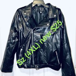 Very nice jackets size (4XL) like (2xl)🧥 new only $25 women’s or man too no real leather 