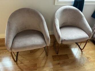 2 Pink Accent Chairs